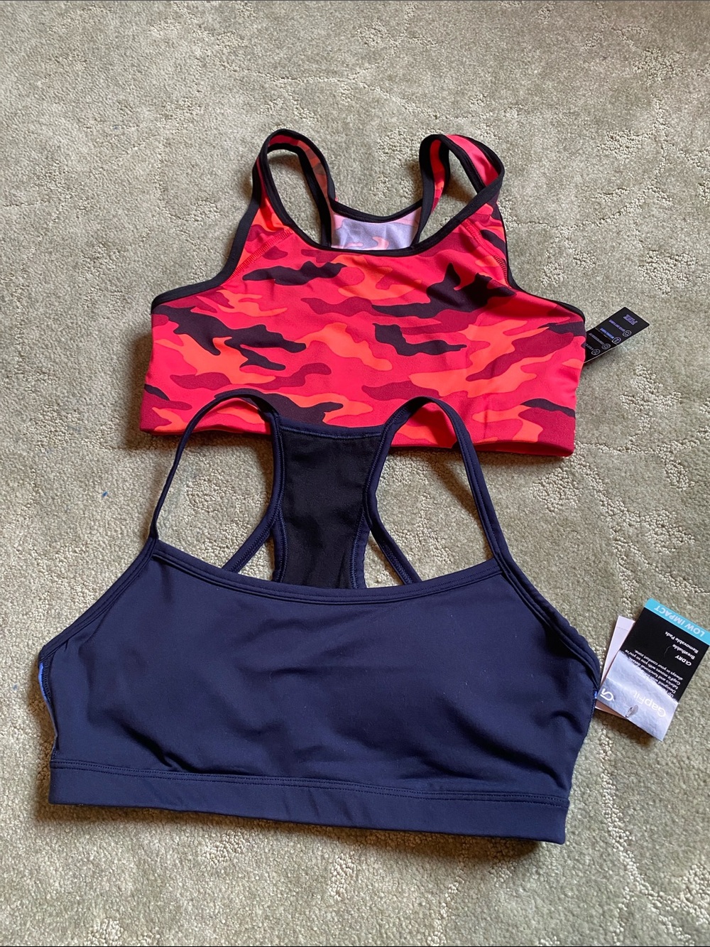 Two NWT Sports Bras Medium Pink by VS and GapFit